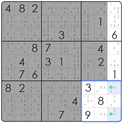 sudoku locked candidate